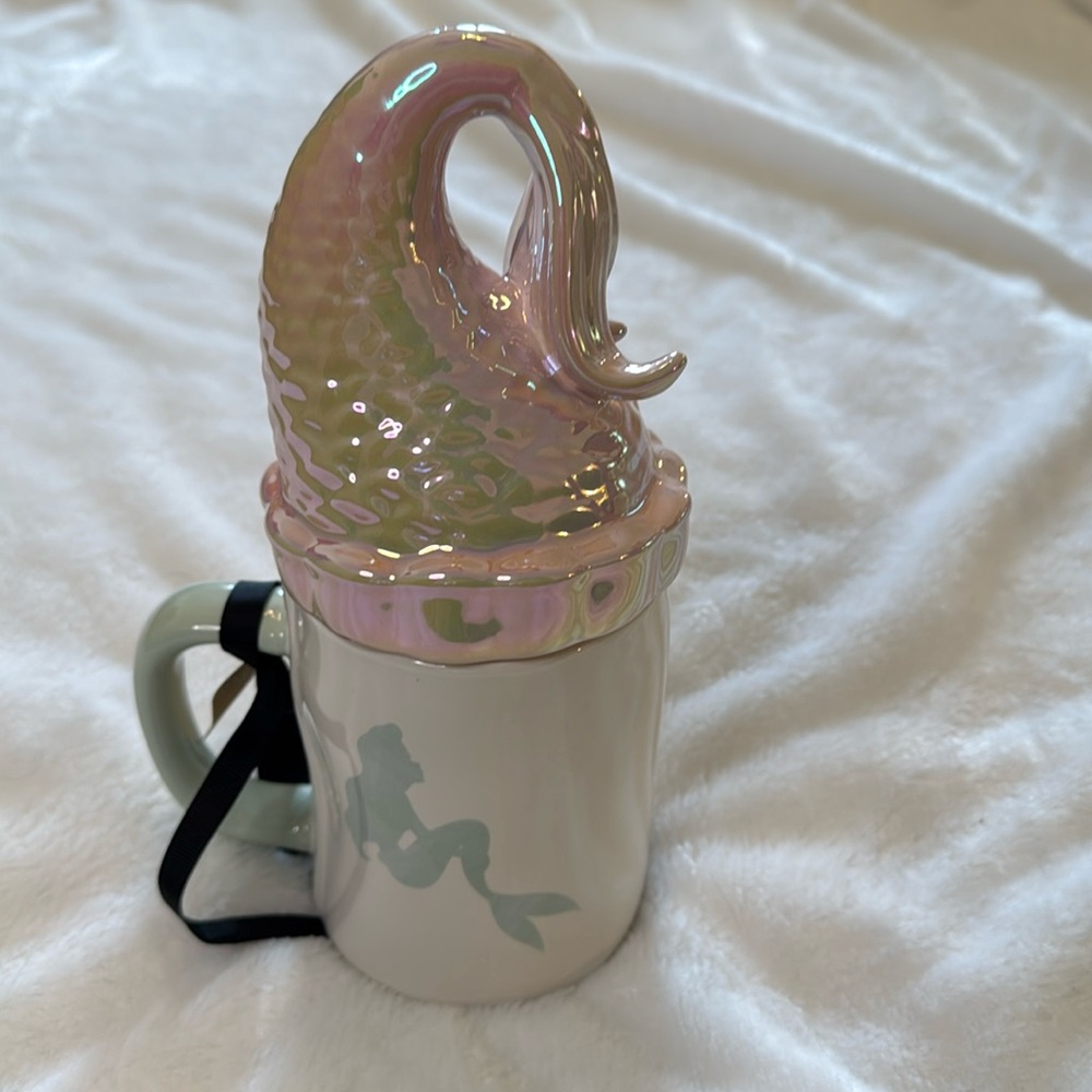 Rae Dunn Ariel The Little Mermaid Mug with Topper
